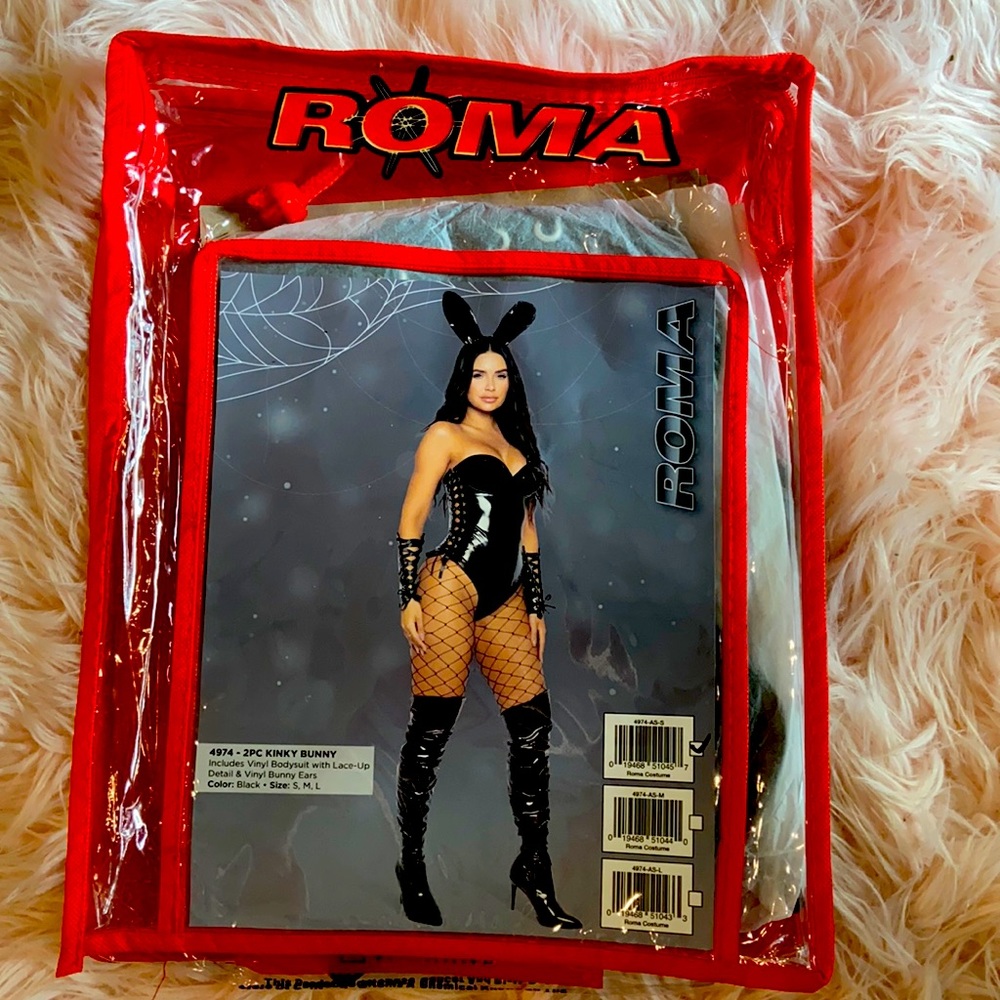 Black Bondage Bunny Costume